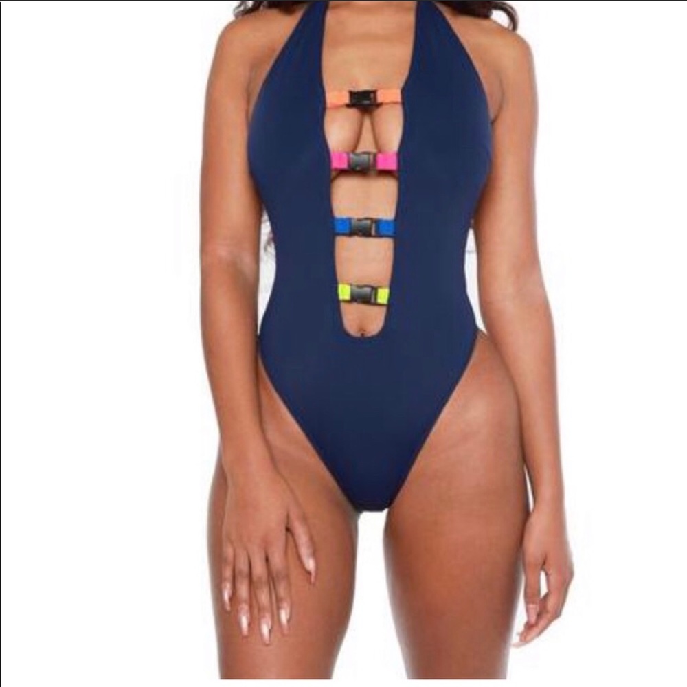 (NWOT) “Levels” One Piece Swimsuit - Navy